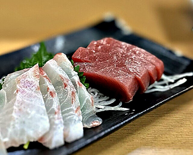 マグロぶつ切り定食